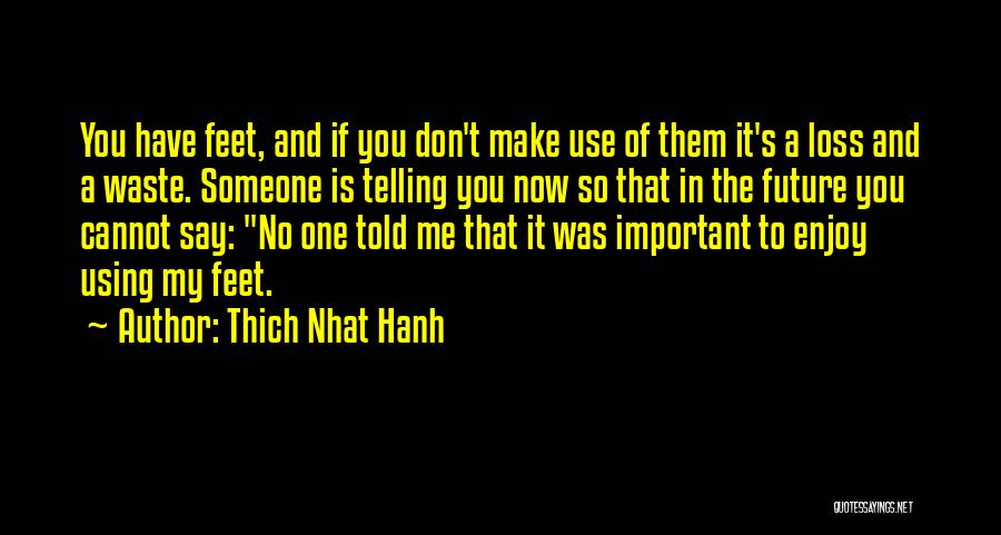 Telling The Future Quotes By Thich Nhat Hanh