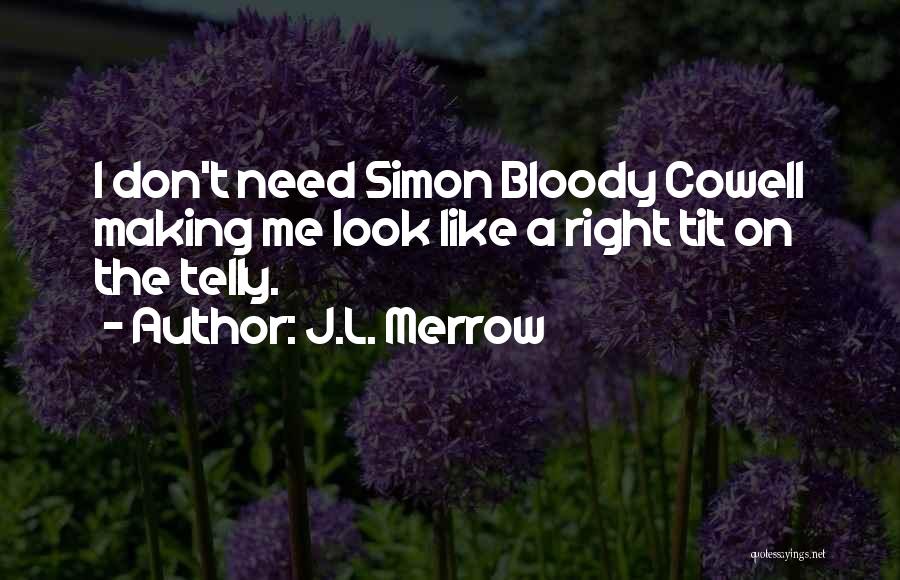 Telly Quotes By J.L. Merrow