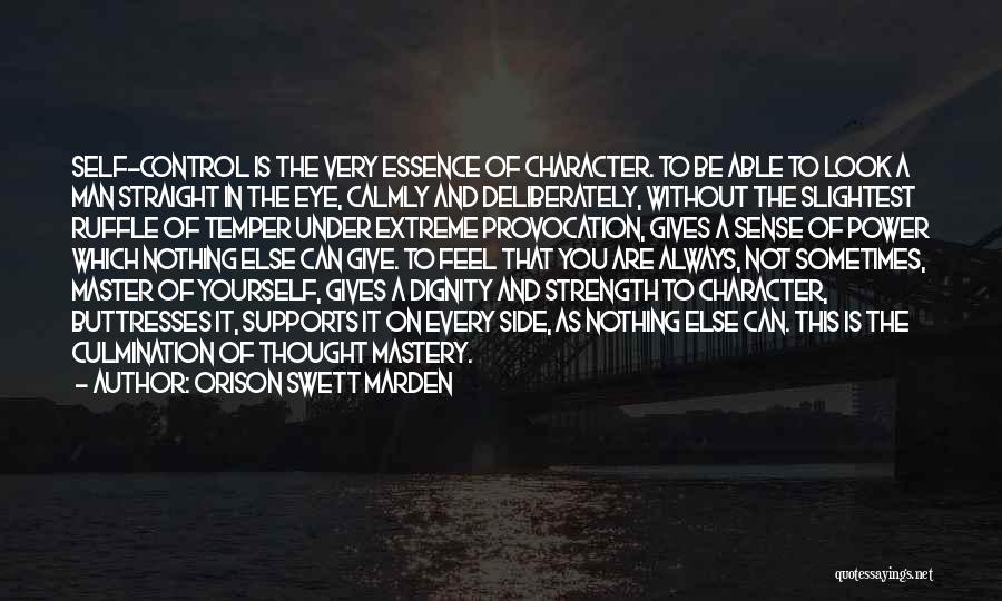 Temper Control Quotes By Orison Swett Marden