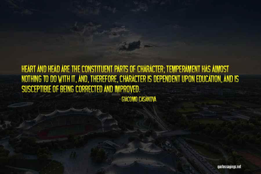 Temperament In Education Quotes By Giacomo Casanova Temperament In Education Quotes By Giacomo Casanova