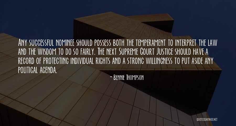 Temperament Quotes By Bennie Thompson Temperament Quotes By Bennie Thompson