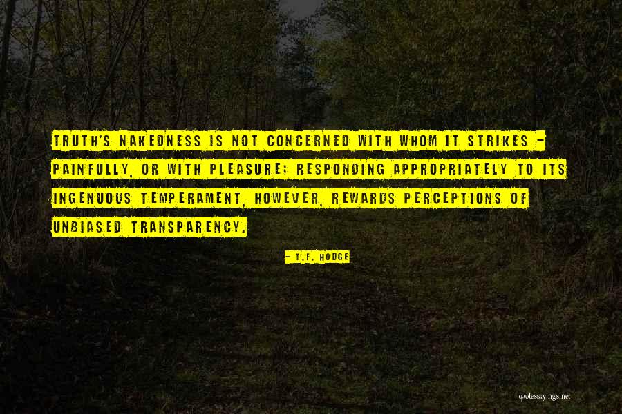 Temperament Quotes By T.F. Hodge Temperament Quotes By T.F. Hodge