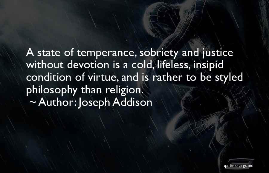 Temperance Quotes By Joseph Addison