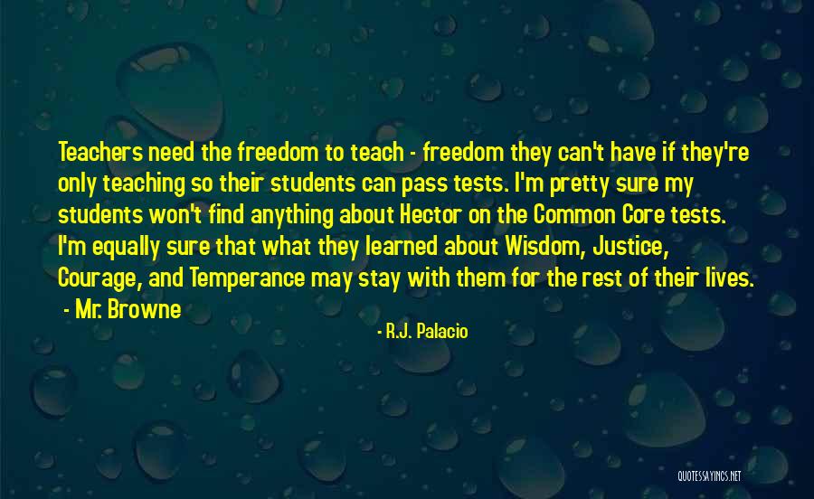 Temperance Quotes By R.J. Palacio Temperance Quotes By R.J. Palacio