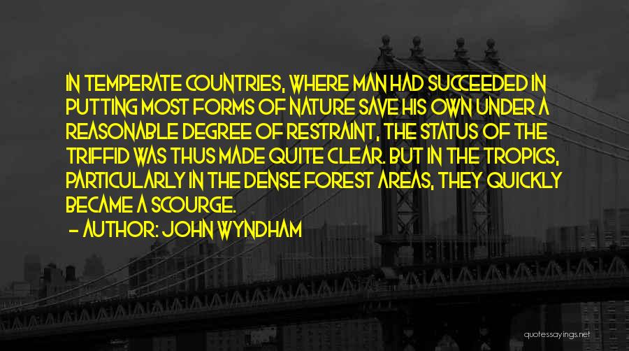Temperate Quotes By John Wyndham