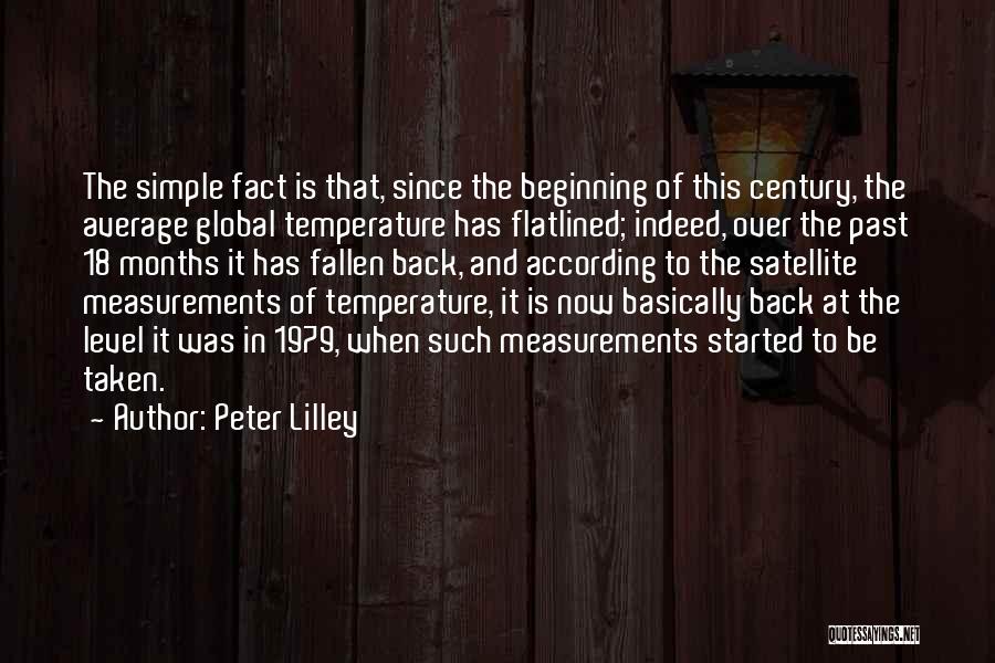 Temperature Quotes By Peter Lilley