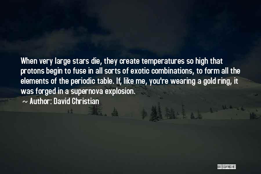 Temperatures Quotes By David Christian