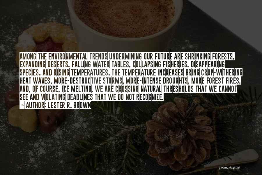 Temperatures Quotes By Lester R. Brown