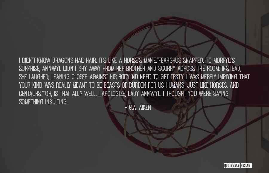 Tempesta Media Quotes By G.A. Aiken Tempesta Media Quotes By G.A. Aiken