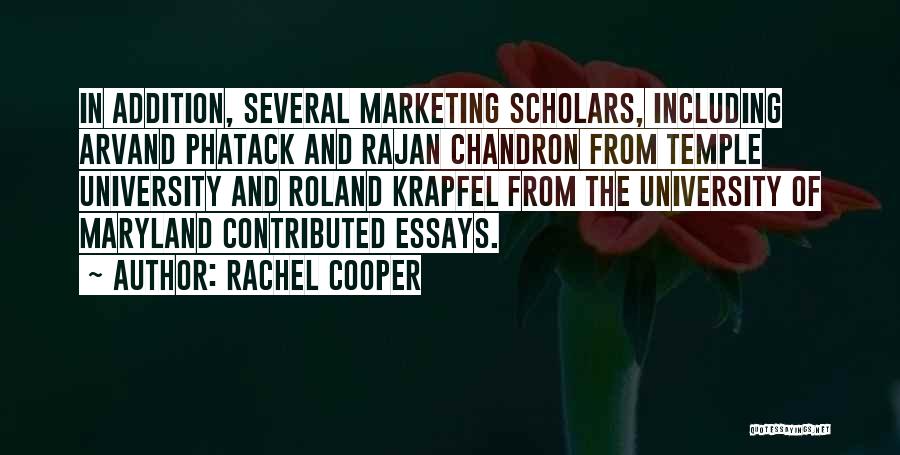 Temple University Quotes By Rachel Cooper