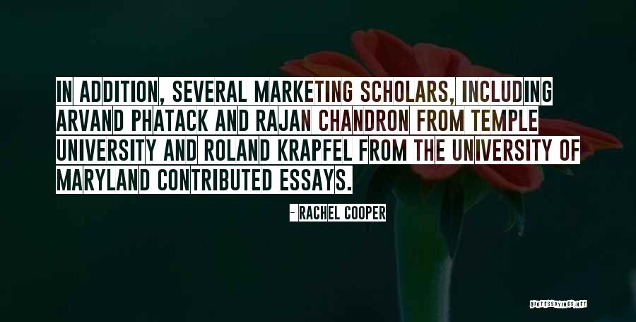 Temple University Quotes By Rachel Cooper