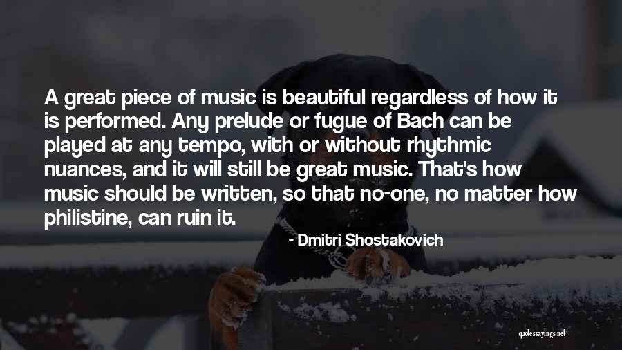 Tempo Quotes By Dmitri Shostakovich