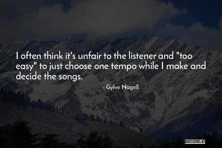 Tempo Quotes By Gylve Nagell