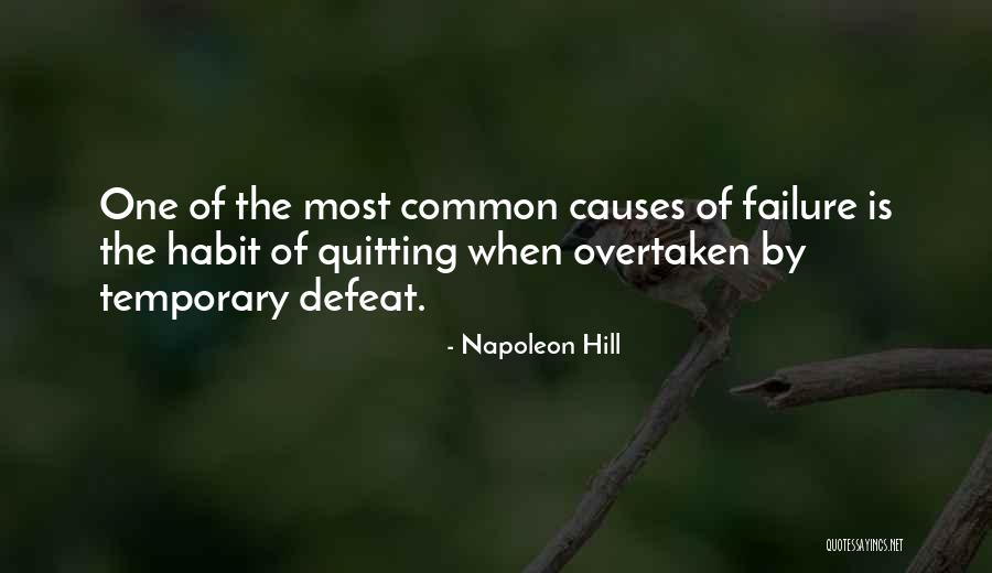 Temporary Defeat Quotes By Napoleon Hill