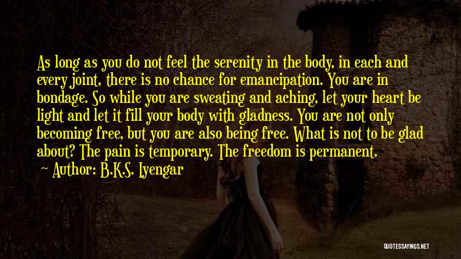 Temporary Pain Quotes By B.K.S. Iyengar