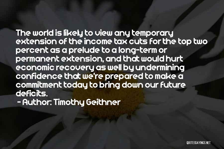 Temporary Permanent Quotes By Timothy Geithner