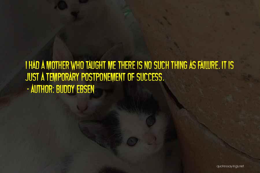 Temporary Success Quotes By Buddy Ebsen