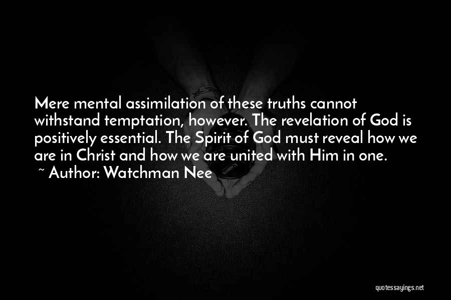 Temptation Of Christ Quotes By Watchman Nee