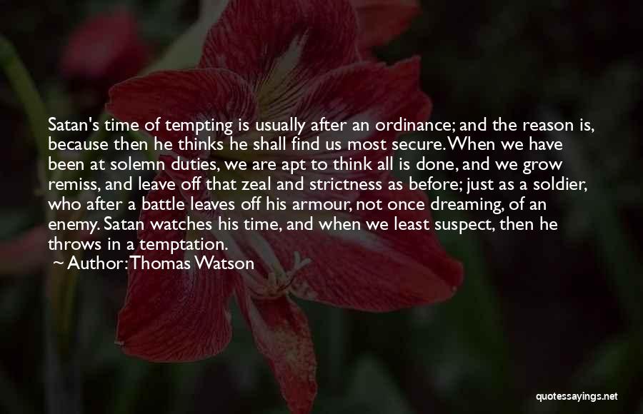 Tempting Quotes By Thomas Watson