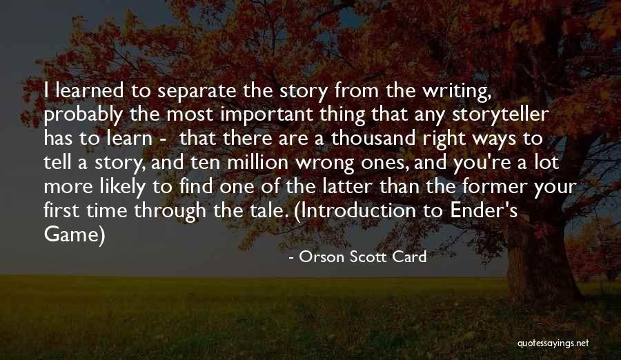 Ten Thousand Quotes By Orson Scott Card Ten Thousand Quotes By Orson Scott Card