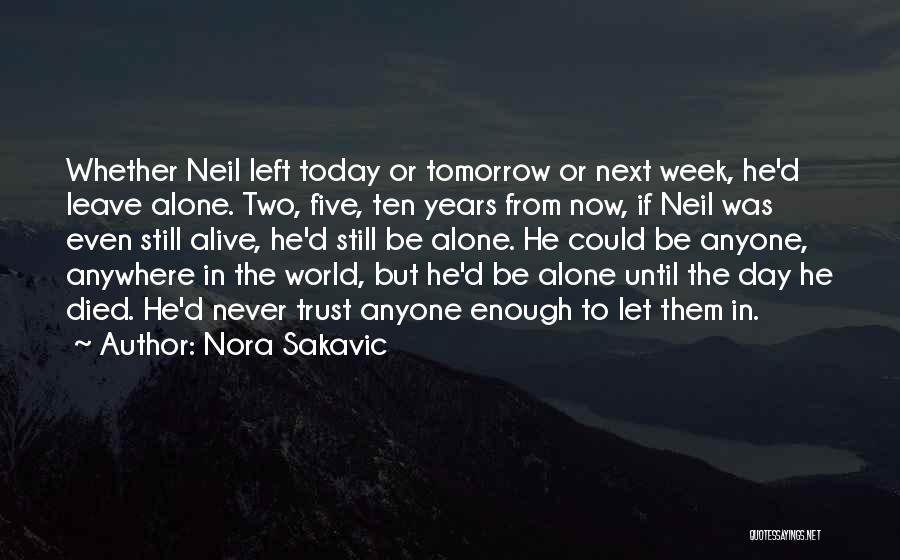 Ten Years From Now Quotes By Nora Sakavic