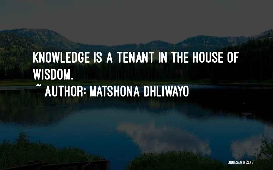 Tenant Quotes By Matshona Dhliwayo