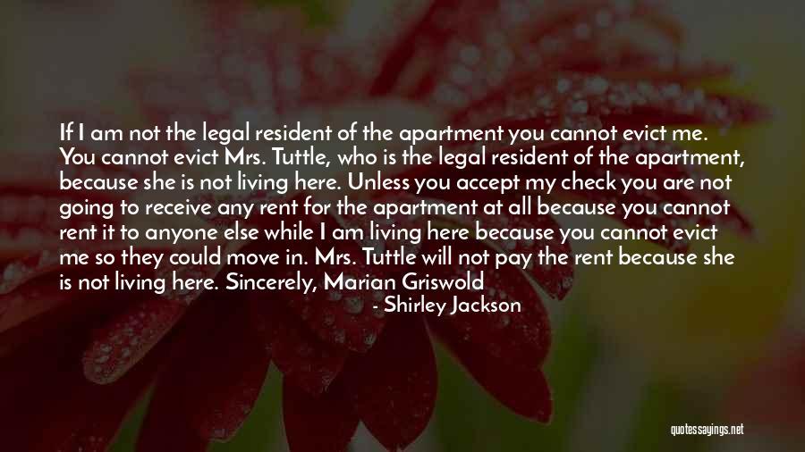 Tenant Quotes By Shirley Jackson