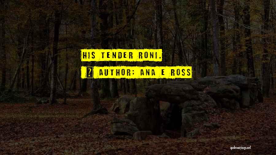 Tender Quotes By Ana E Ross