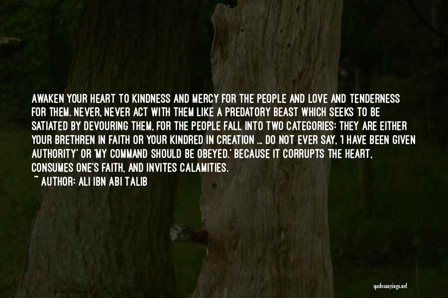 Tenderness And Kindness Quotes By Ali Ibn Abi Talib