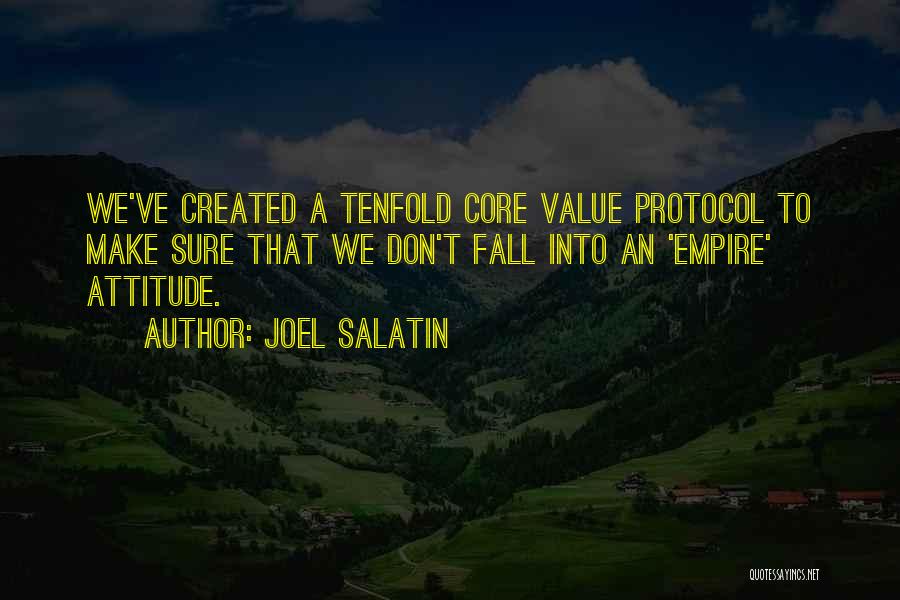 Tenfold Quotes By Joel Salatin