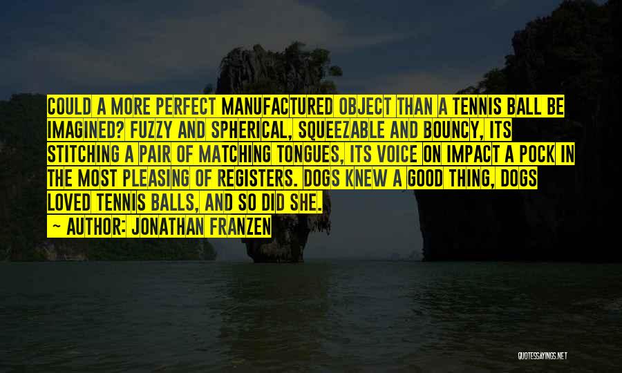 Tennis Balls Quotes By Jonathan Franzen