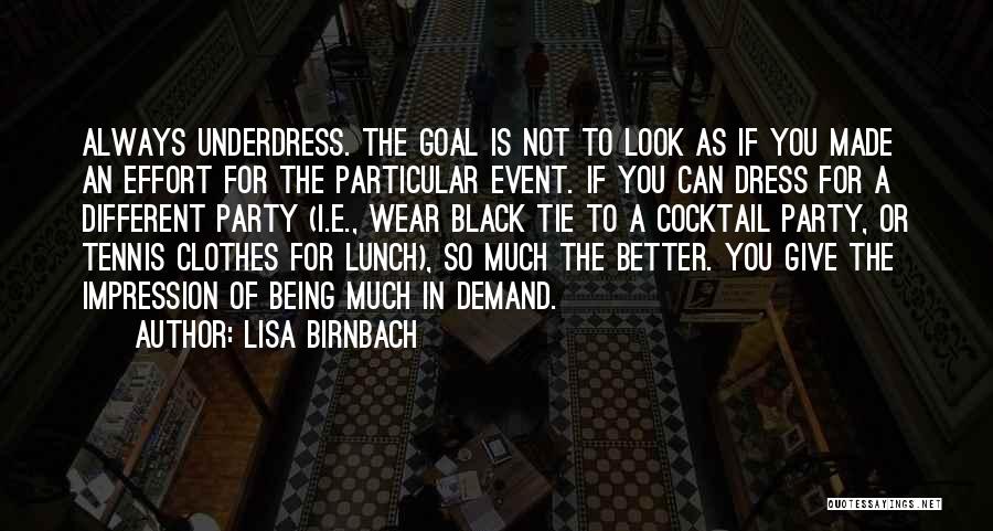 Tennis Quotes By Lisa Birnbach