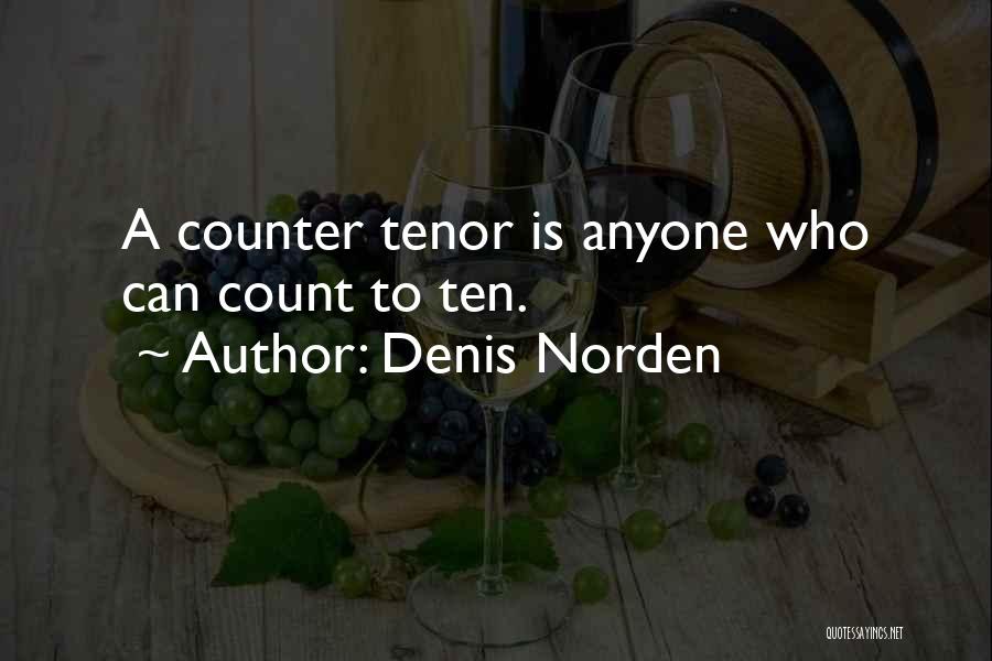 Tenors Quotes By Denis Norden