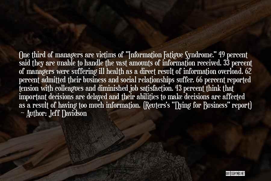 Tension Of Result Quotes By Jeff Davidson