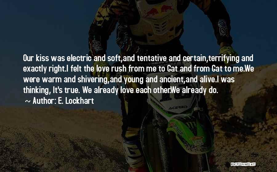 Tentative Love Quotes By E. Lockhart
