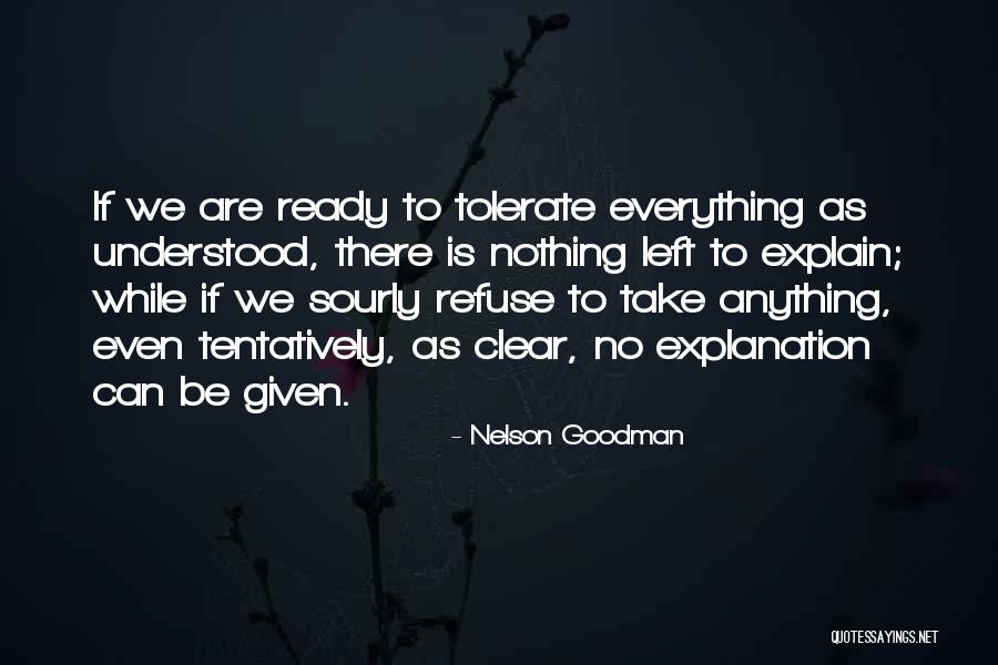 Tentatively Quotes By Nelson Goodman Tentatively Quotes By Nelson Goodman