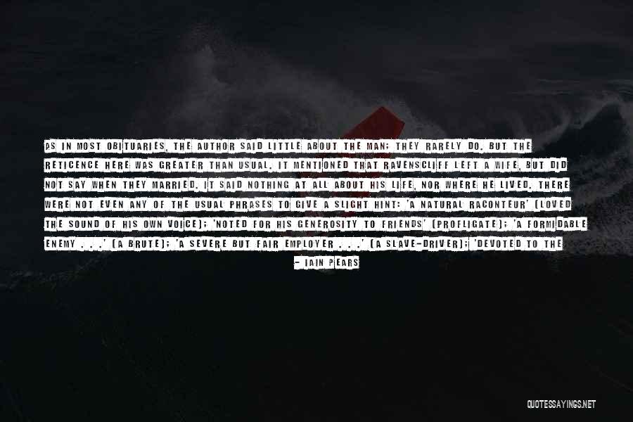Terancaman Quotes By Iain Pears Terancaman Quotes By Iain Pears