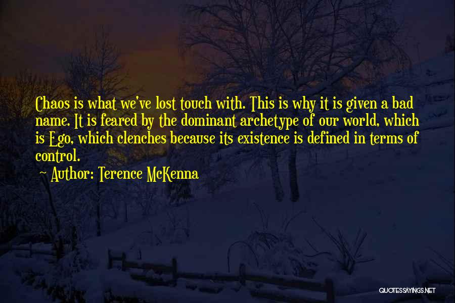 Terence Mckenna Just Because Quotes By Terence McKenna