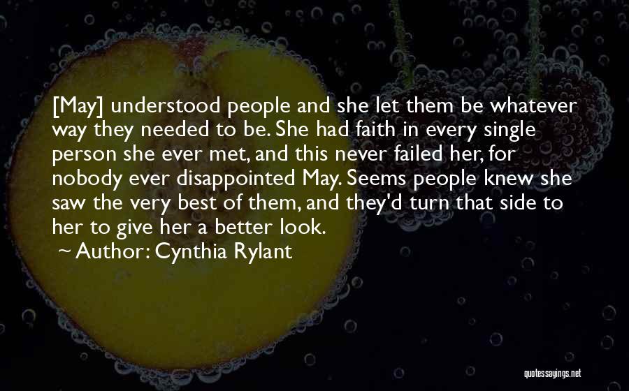 Terlepas Cinta Quotes By Cynthia Rylant