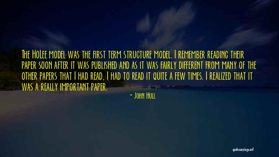 Term Paper Quotes By John Hull