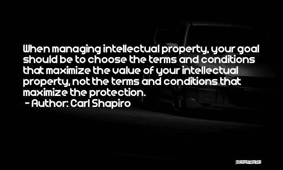 Terms Conditions Quotes By Carl Shapiro