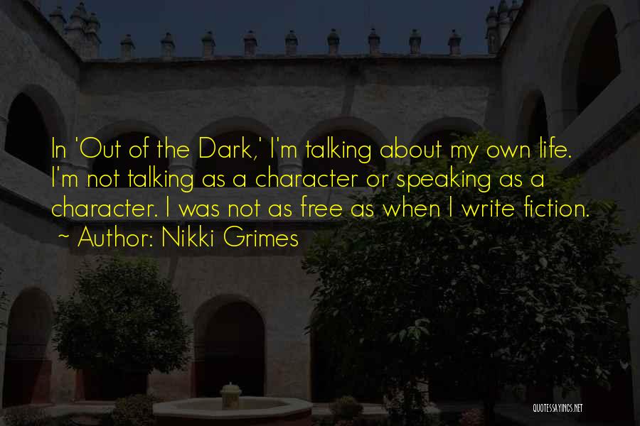 Terpning Talking Quotes By Nikki Grimes