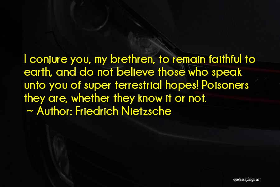 Terrestrial Quotes By Friedrich Nietzsche