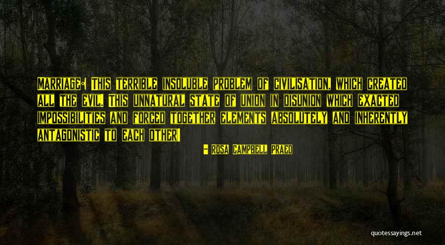 Terrible Marriage Quotes By Rosa Campbell Praed Terrible Marriage Quotes By Rosa Campbell Praed