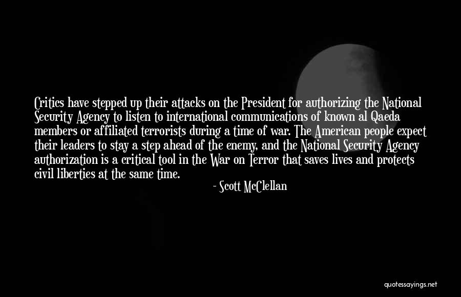 Terror Attacks Quotes By Scott McClellan Terror Attacks Quotes By Scott McClellan