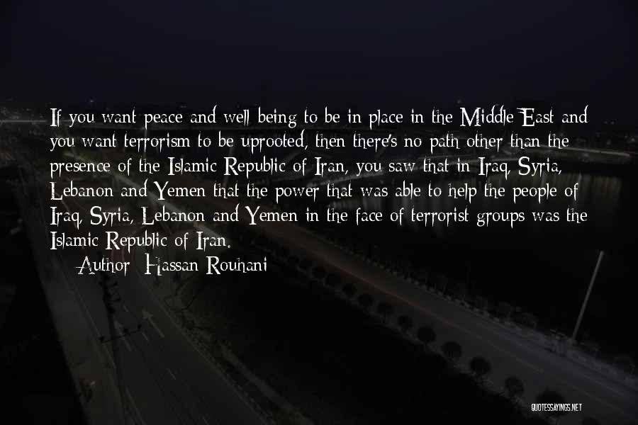 Terrorism And Peace Quotes By Hassan Rouhani