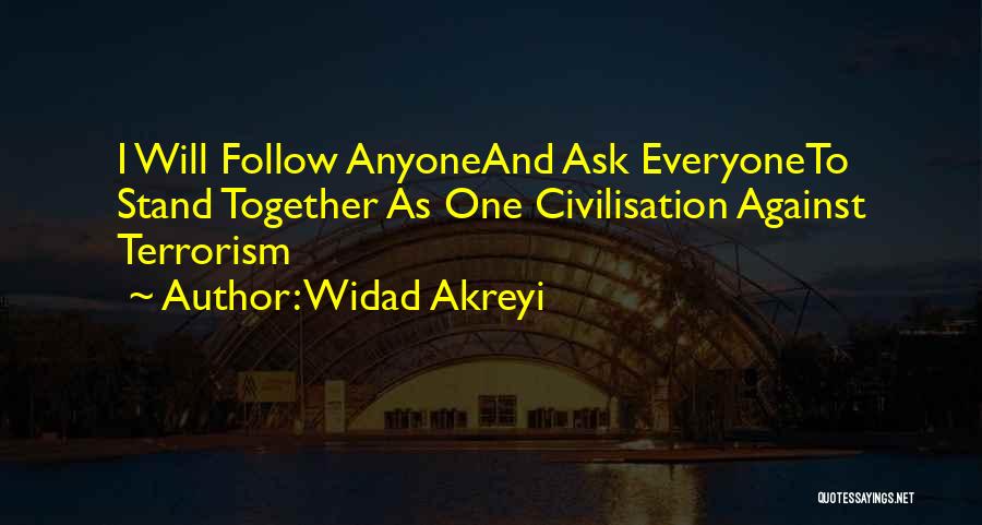 Terrorism And Peace Quotes By Widad Akreyi