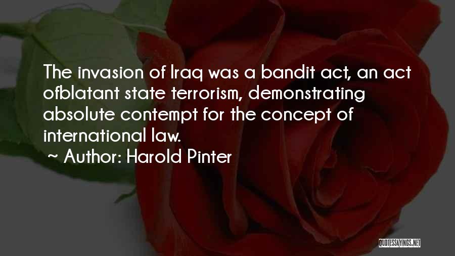 Terrorism Quotes By Harold Pinter