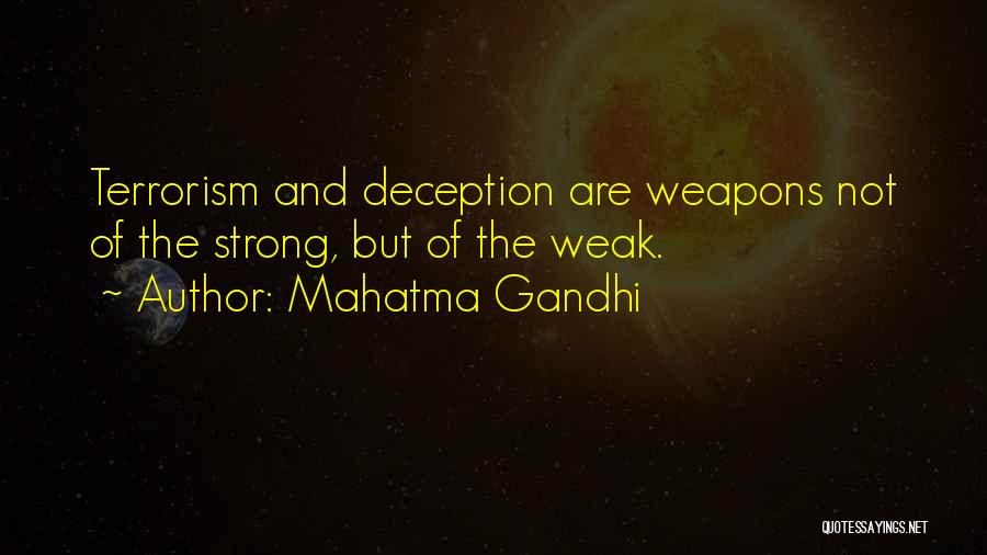 Terrorism Quotes By Mahatma Gandhi