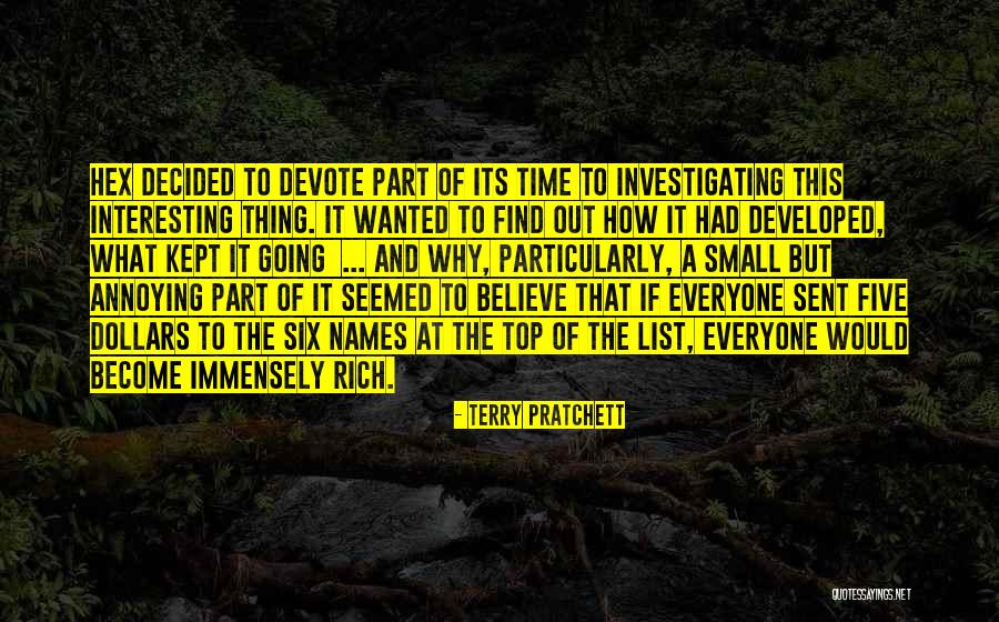 Terry Pratchett Hex Quotes By Terry Pratchett